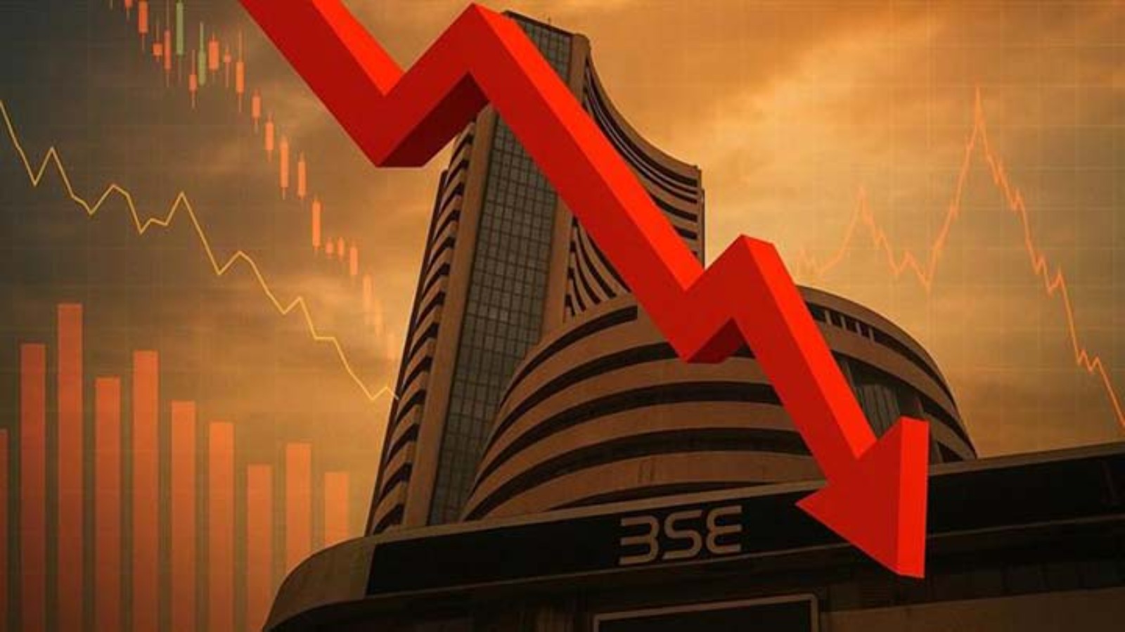 शेयर बाजार में लगातार तीसरे दिन गिरावट, निफ्टी 96 अंक टूटा