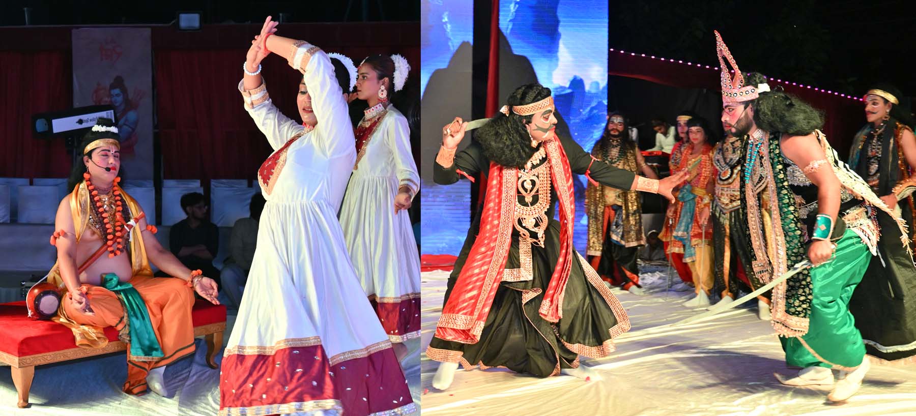 श्रीदुर्गा रामलीला में थियेटर जैसा अहसास, एआई तकनीक से लीला में बढ़ी दिलचस्पी