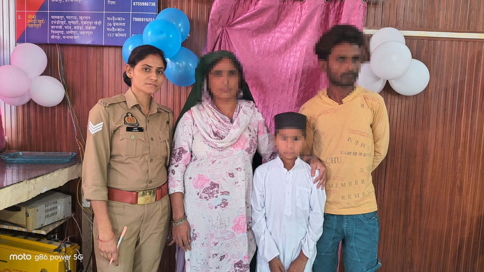 हरियाणा का 10 वर्षीय बालक रास्ता भटककर पहुँचा झिंझाना, कैराना पुलिस ने परिजनों से मिलाया