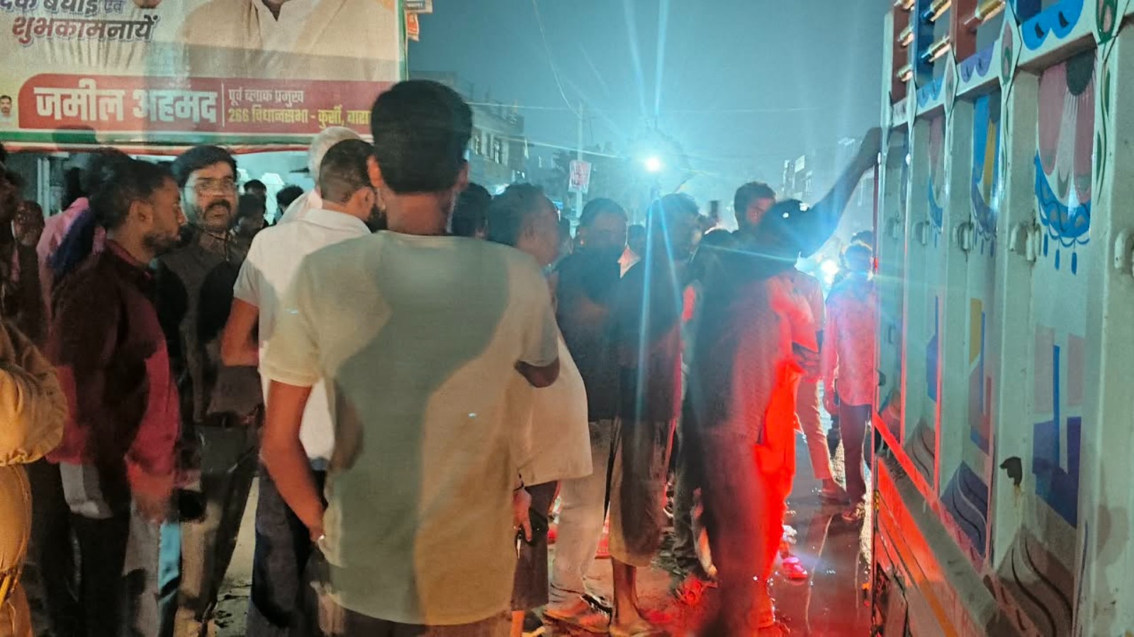 डंपर की चपेट में आने से युवक की मौत, दो बच्चों के सिर से उठा पिता का साया