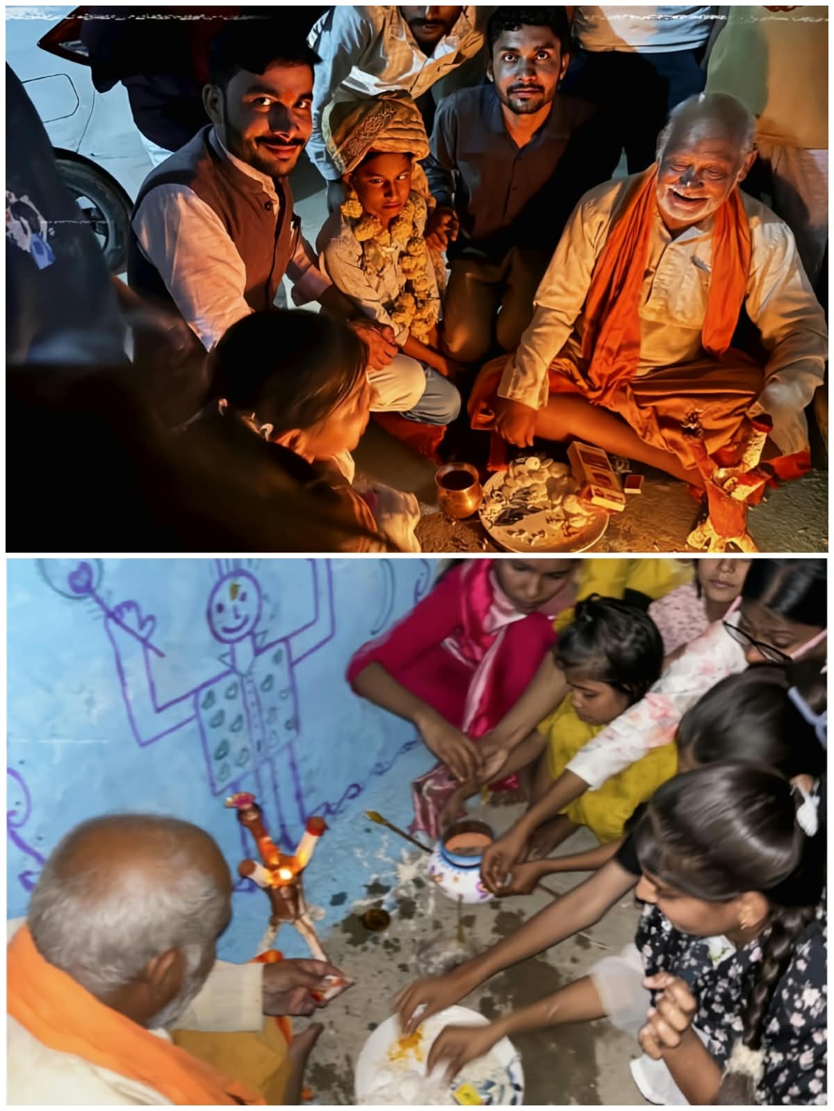 झिझिया-टेसू विवाह से जीवंत हुई लोक संस्कृति बच्चों ने निभाईं सदियों पुरानी परंपराएं