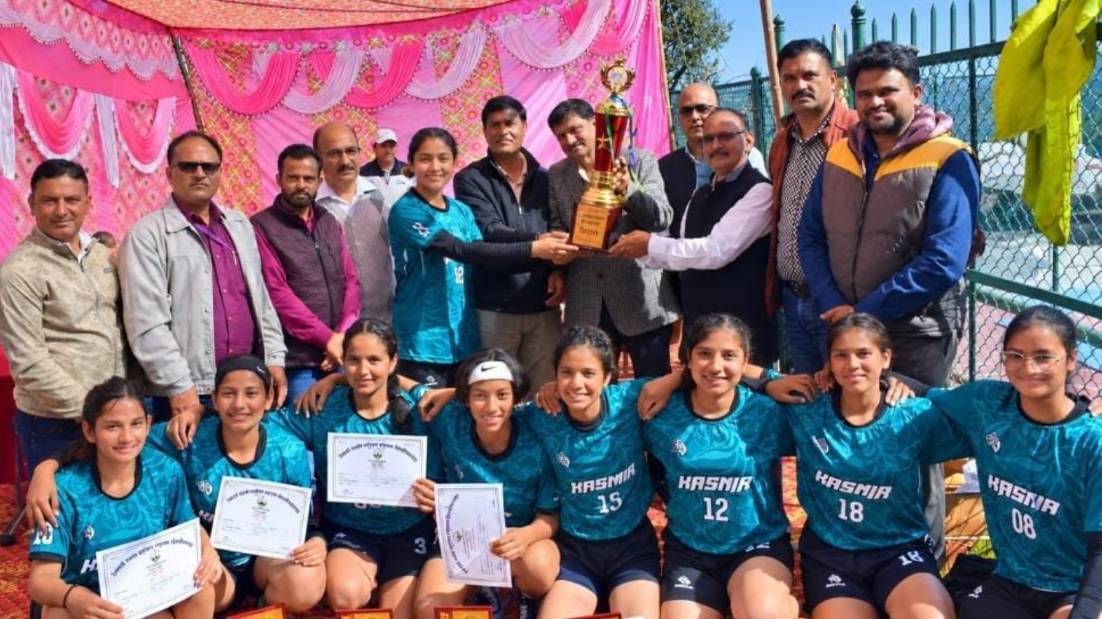राठ महाविद्यालय पैठाणी बना महिला कबड्डी चैंपियन